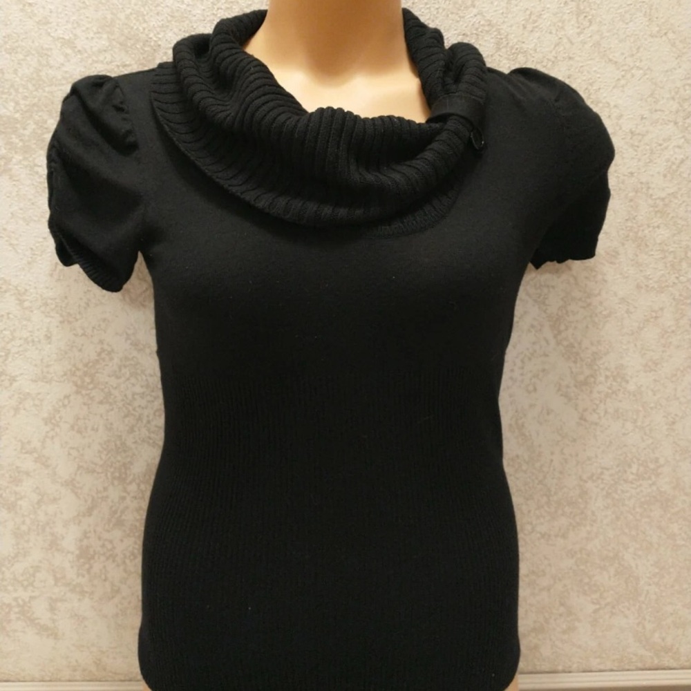 Soulmates Black Cowl Neck Sweater
